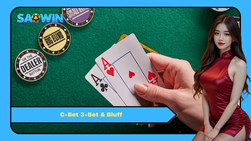 C-Bet, 3-Bet & Bluff: Ba Chiến Thuật Sinh Lời